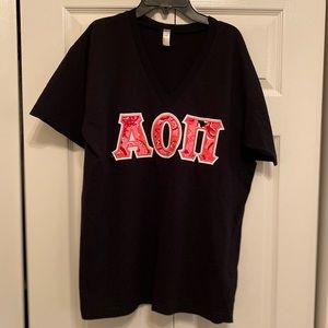 Greek Letter Shirt- Alpha Omicron Pi